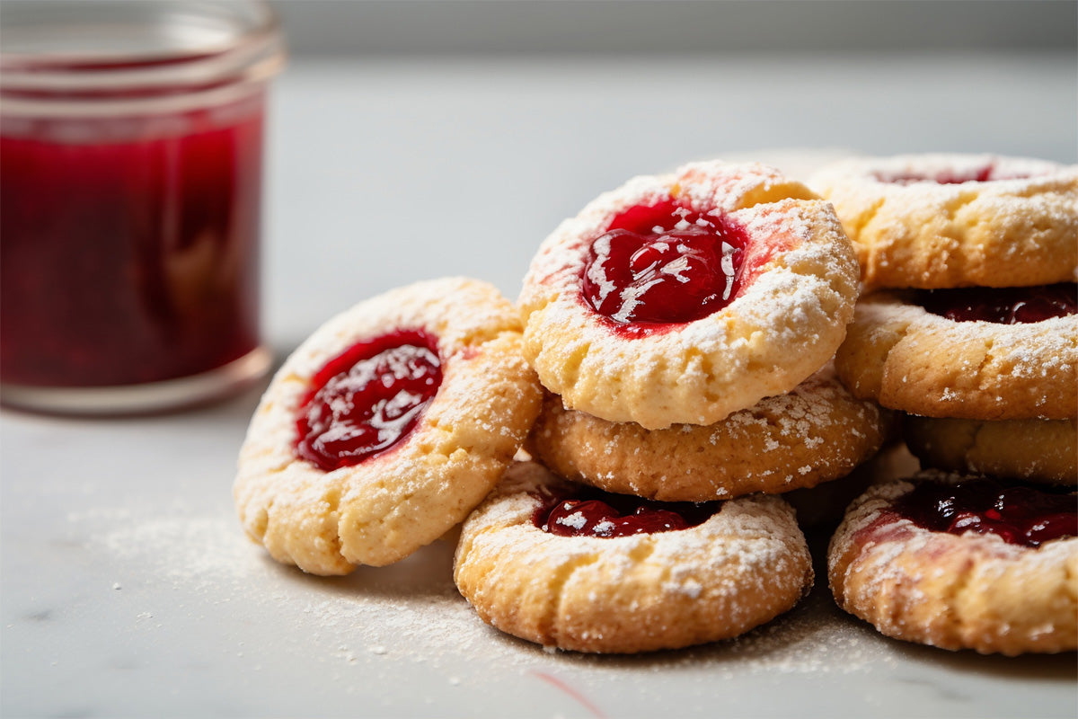 Vegan Raspberry Almond Thumbprint Cookies: A Sweet Delight