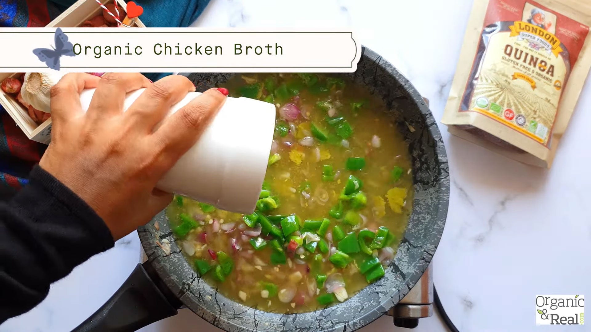 Steps to make the yummiest organic Chicken & Quinoa casserole.