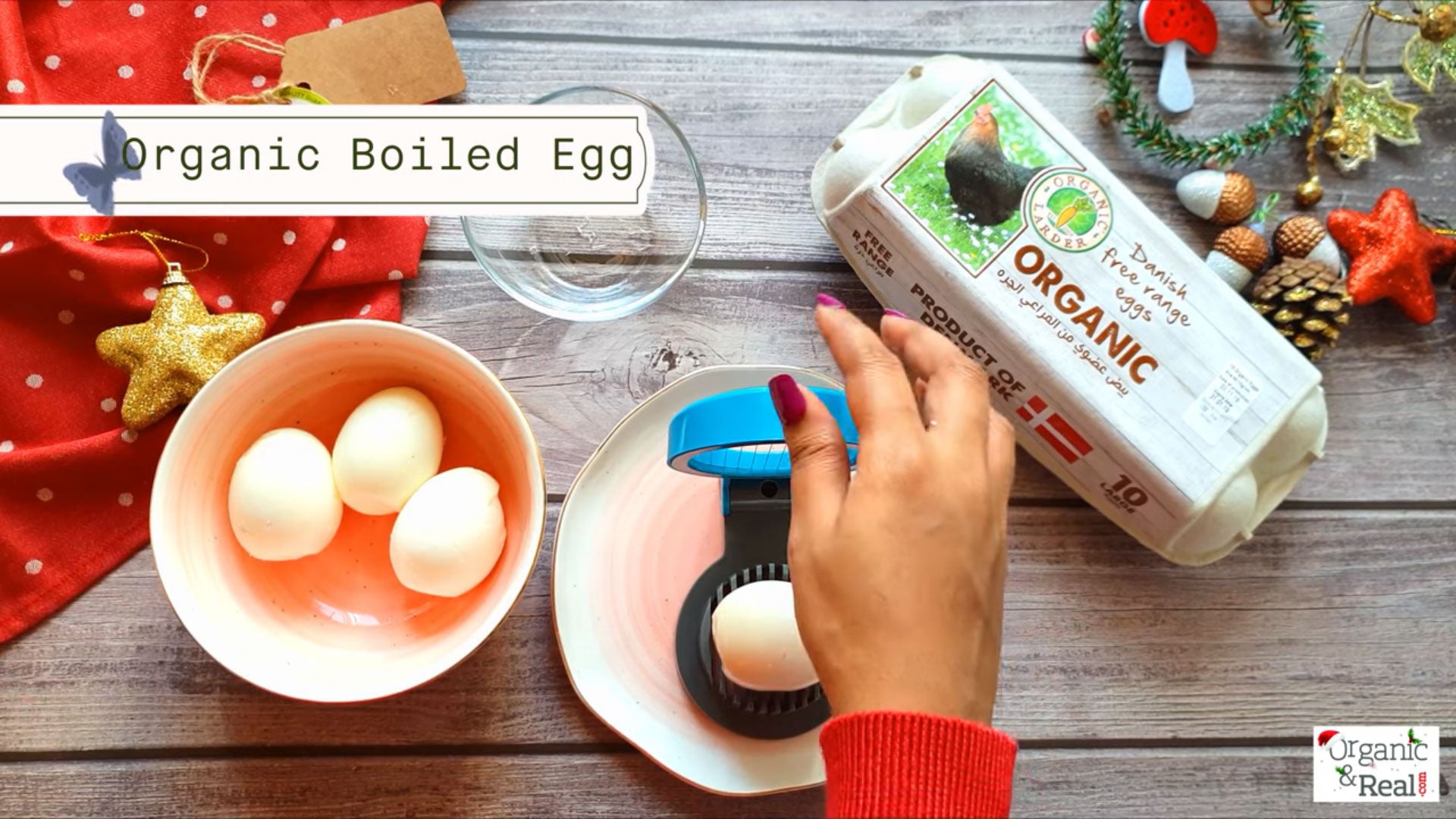 Organic Christmas Wreath Egg Salad recipe