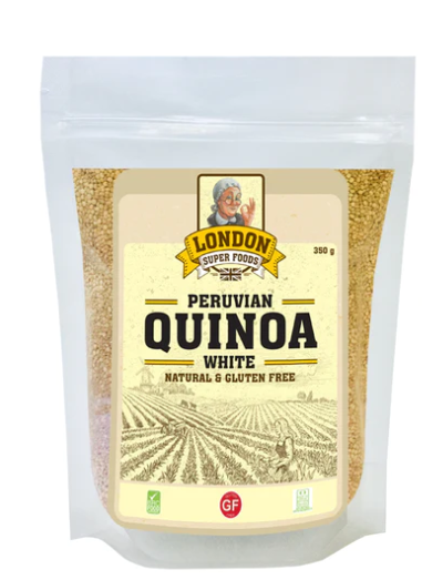 LONDON SUPER FOODS Peruvian Natural White Quinoa, 350g