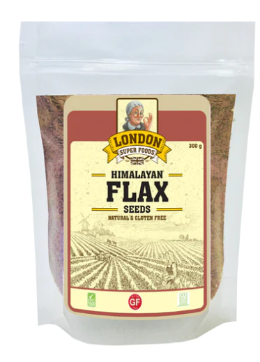 LONDON SUPER FOODS Himalayan Natural Flax Seeds, 300g