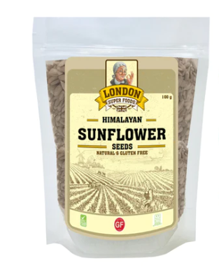 LONDON SUPER FOODS Himalayan Natural Sunflower Seeds, 100g - Gluten Free