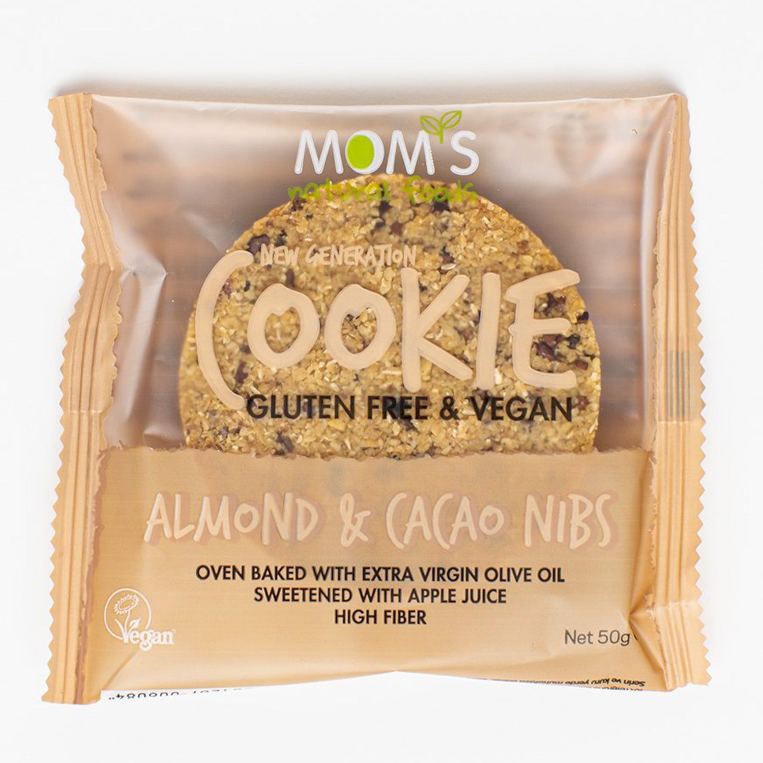 MOM'S NATURAL FOODS Almond & Cacao Nibs Cookie 50g