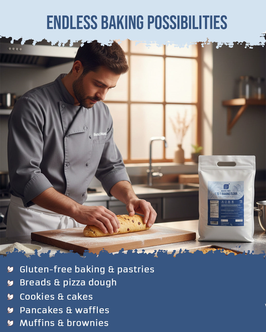 ECOLOGICAL Gluten-Free 1:1 Baking Flour- 2.5 kg