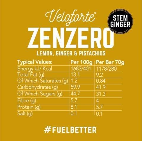 VELOFORTE Zenzero Energy Bar, 62g