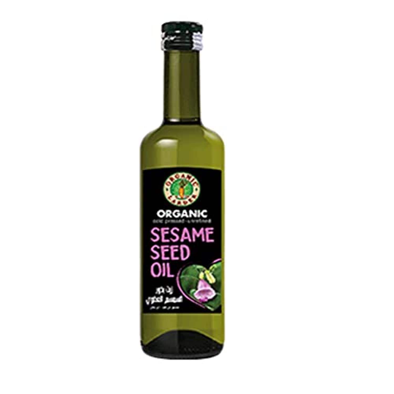Organic Larder Sesame Seed Oil, Cold Pressed, Unrefined, 500ml - Organic, Vegan