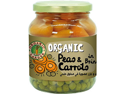 ORGANIC LARDER Organic Peas & Carrots in Brine, 340g - Organic, Vegan