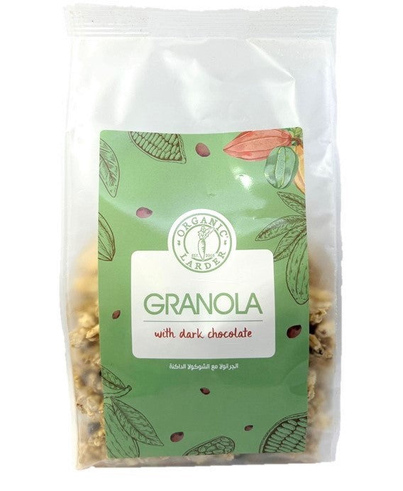 ORGANIC LARDER Granola With Dark Chocolate, 400g - Organic