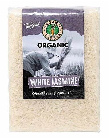 ORGANIC LARDER White Jasmine Rice, 1Kg - Organic, Vegan, Natural