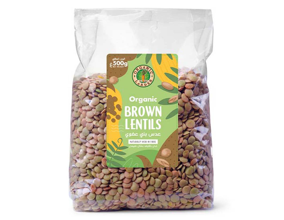 ORGANIC LARDER Brown Lentils, 500g