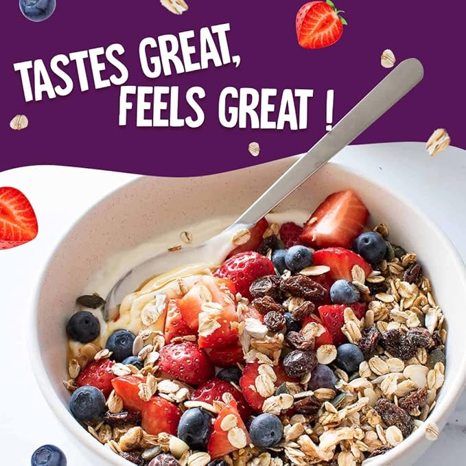 VEGAN WAY Paleo Nut Granola Healthy Breakfast Cereal - Vegan, Gluten Free, Sugar Free - 400g