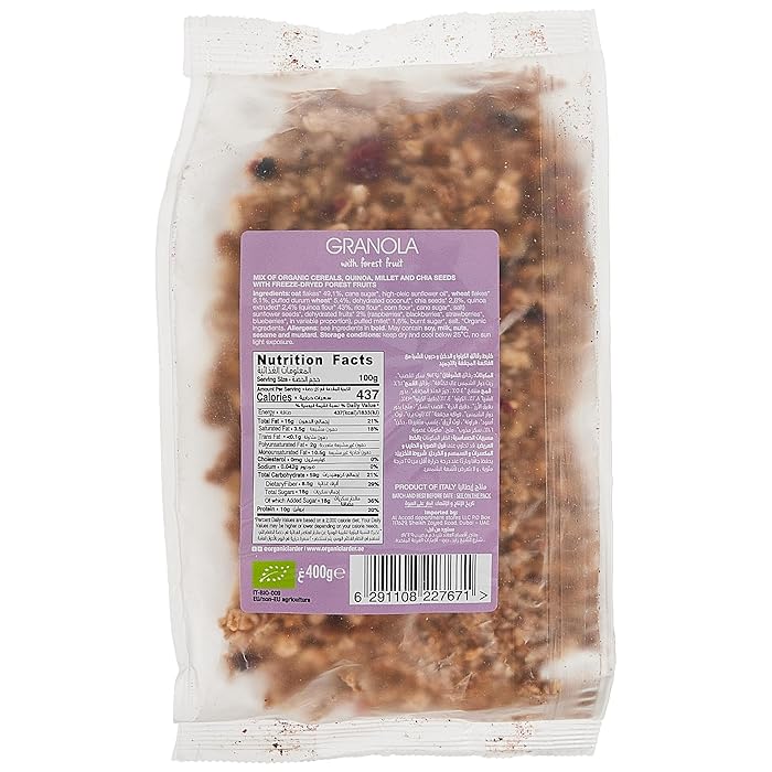 ORGANIC LARDER Granola With Forest Fruit, 400g - Organic