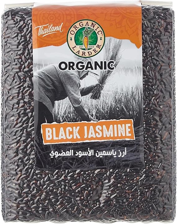 ORGANIC LARDER Black Jasmine Rice, 1kg