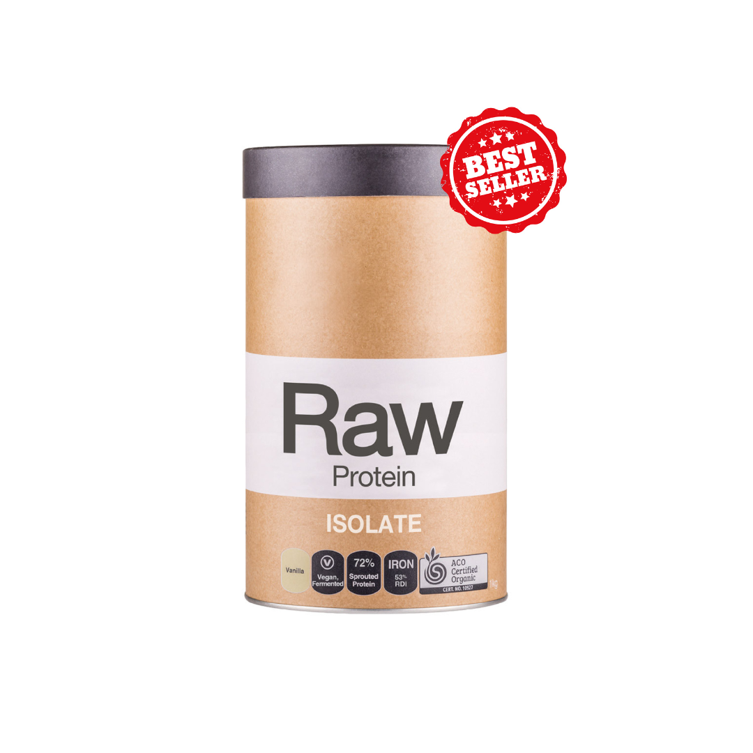 AMAZONIA RAW Vanilla Pea-Rice Protein Isolate, 1kg, Vegan