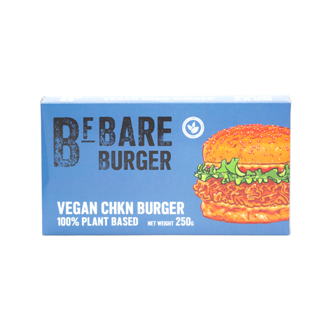BARE FOODS Vegan Chkn Burger, 250g