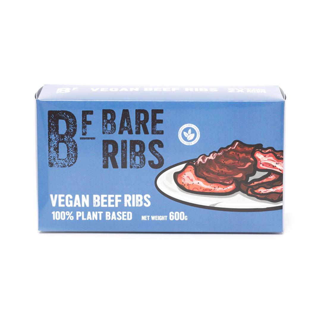 BARE FOODS Vegan Short Ribs (with BBQ sauce), 600g, Vegan