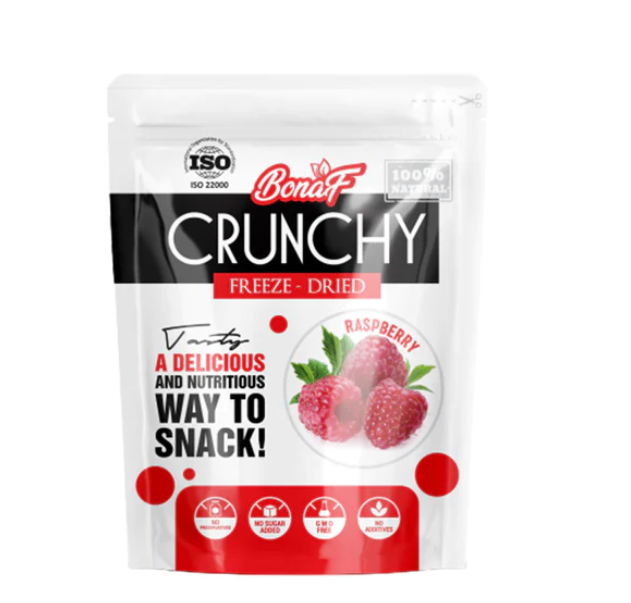 BONAF Crunchy Freeze Dried Raspberries, 25g