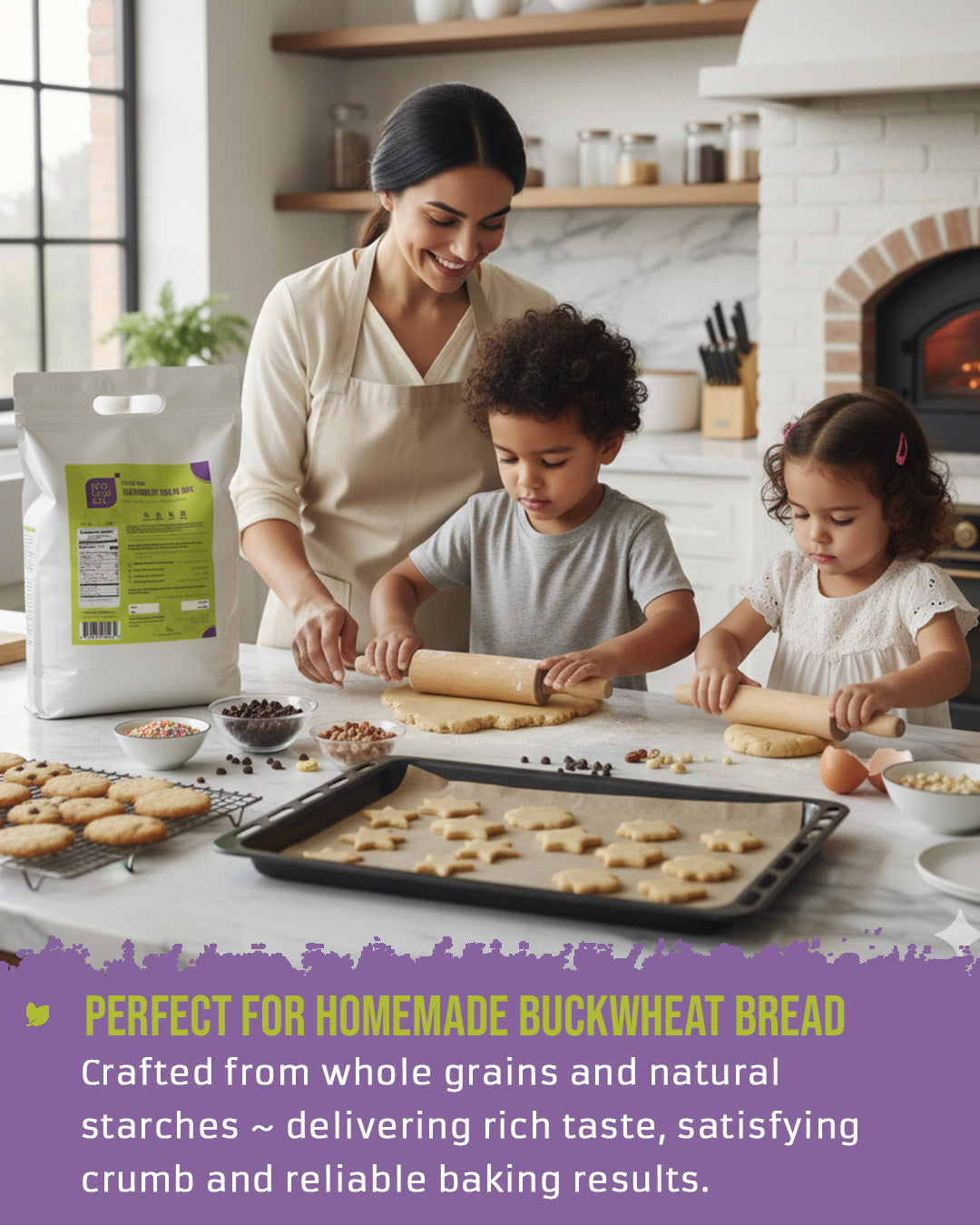 ECOLOGICAL Gluten-Free Buckwheat Bread Mix, 2.5 Kg