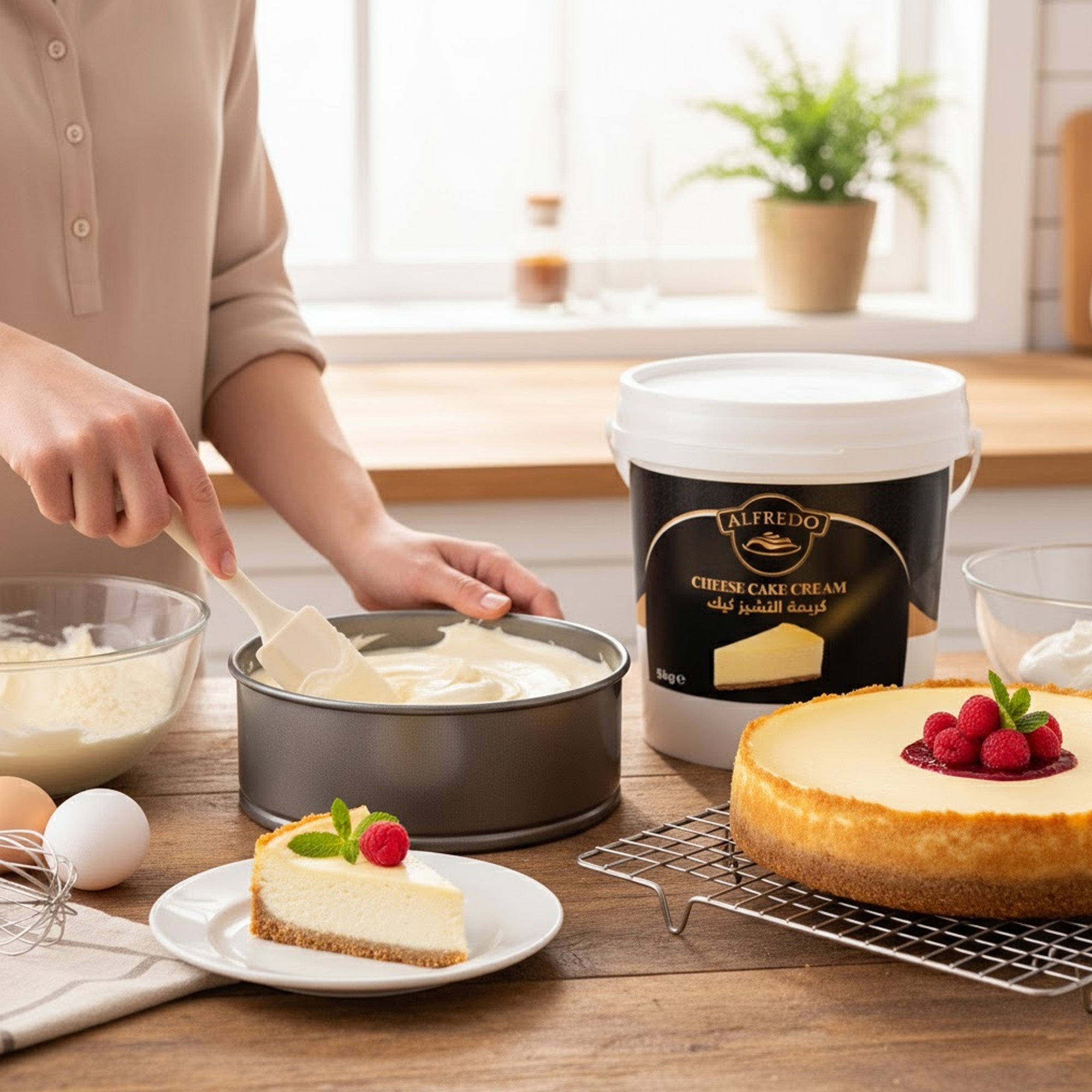 BAKING ESSENTIALS ALFREDO Cheesecake Cream, 5 kg