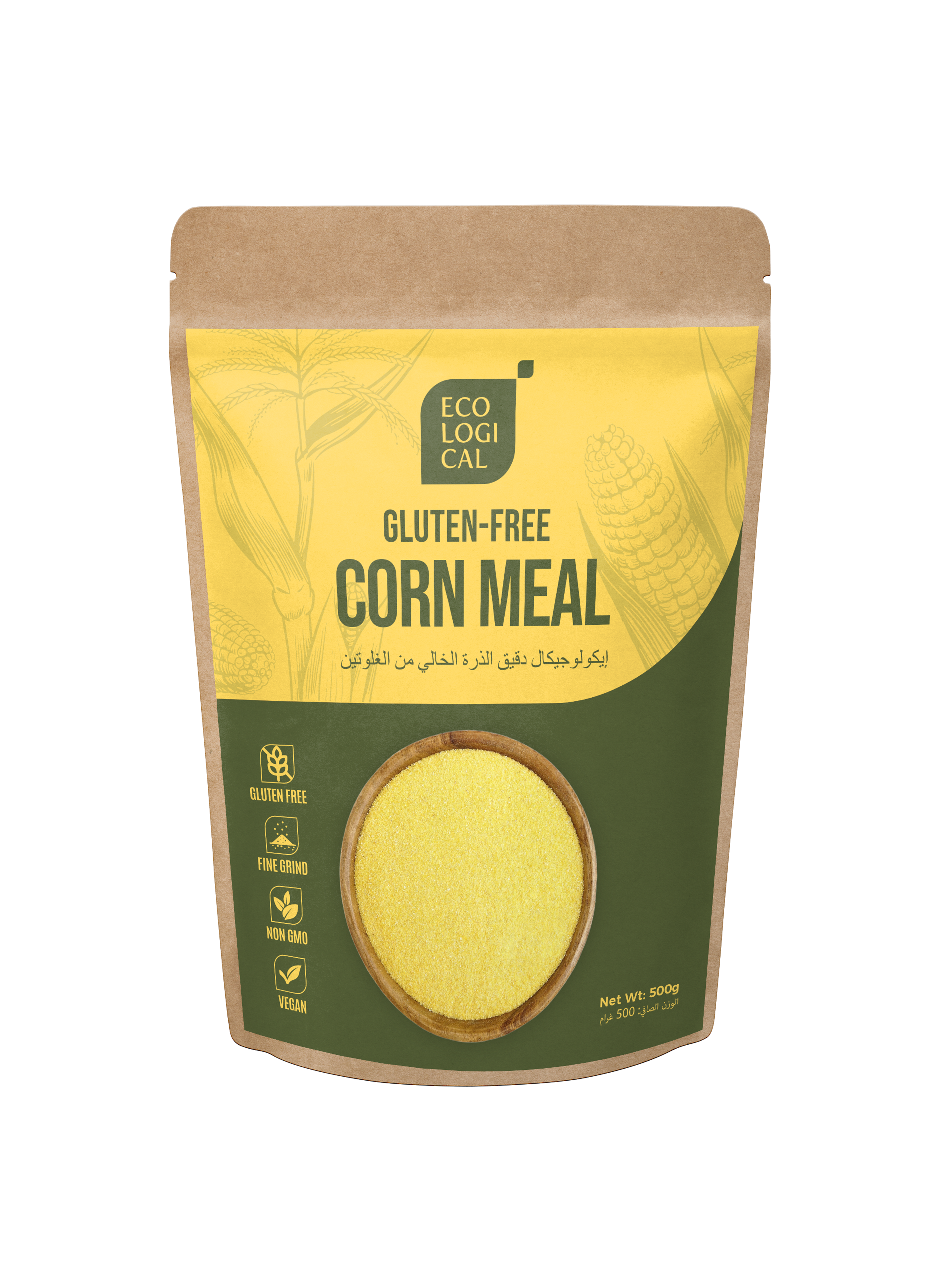 ECOLOGICAL Gluten-Free Corn Meal, 500g