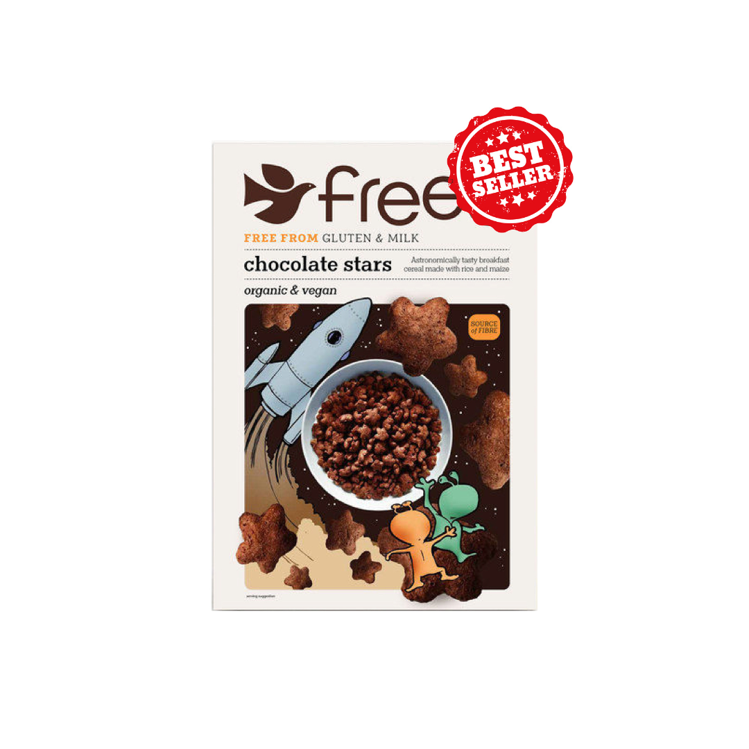 DOVES FARM Freee Gluten Free Organic Chocolate Stars, 300g