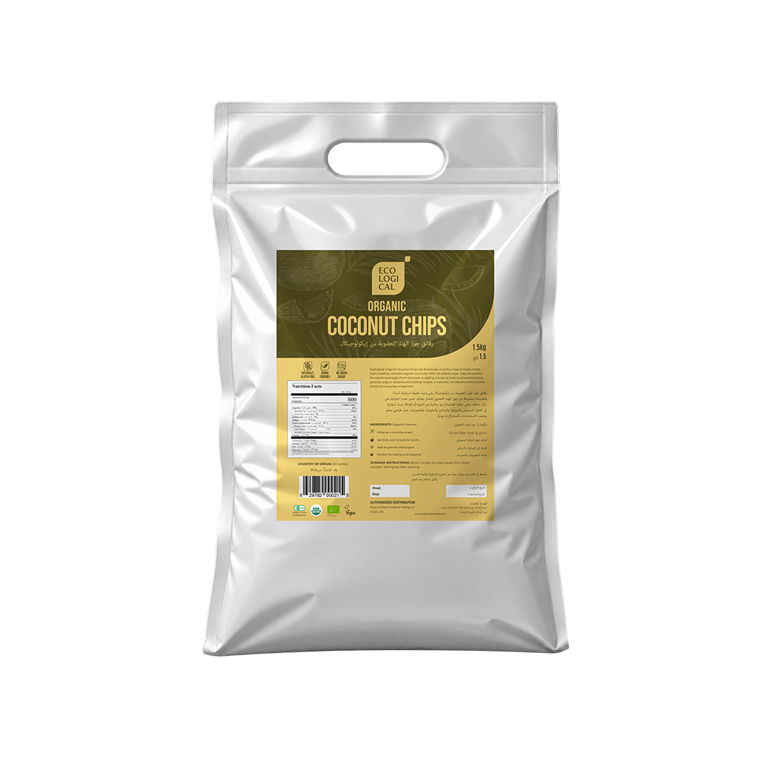 ECOLOGICAL Organic Coconut Chips, 1.5kg