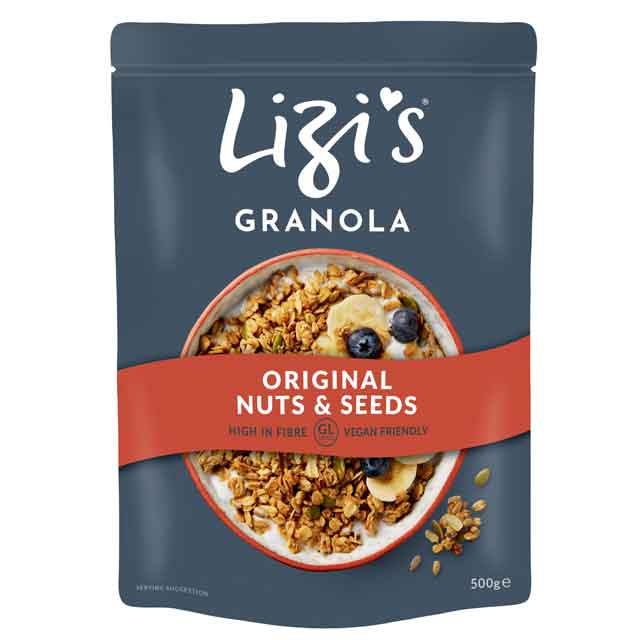HUNTER'S COLLECTION LIZI'S GRANOLA Original, Nuts & Seeds, 500g - Vegan