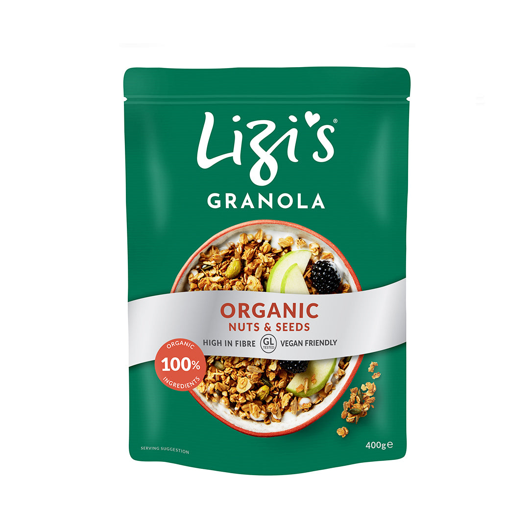 HUNTER'S COLLECTION LIZI'S GRANOLA Organic, Nuts & Seeds, 400g - Organic, Vegan