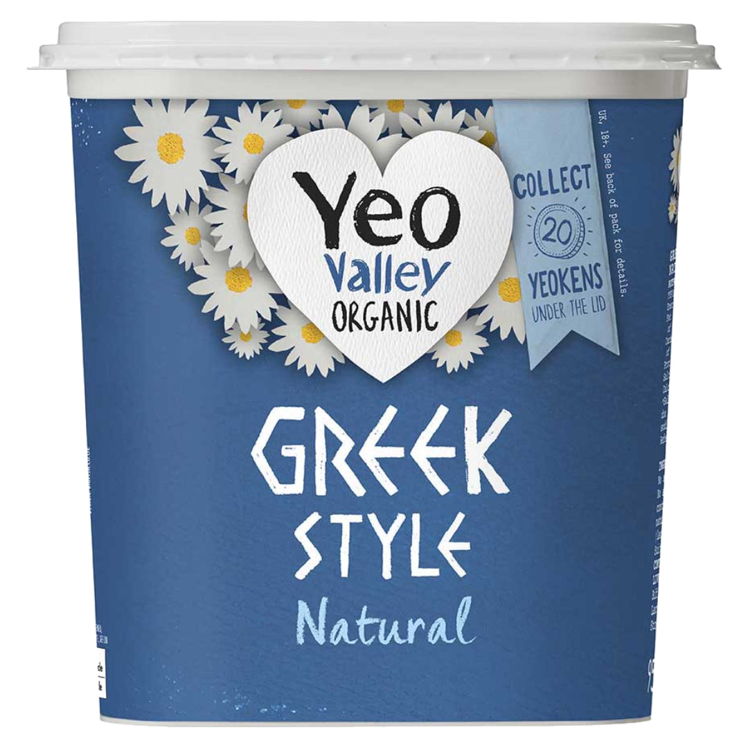 YEO VALLEY Organic Greek Style Yoghurt, Natural - 950g