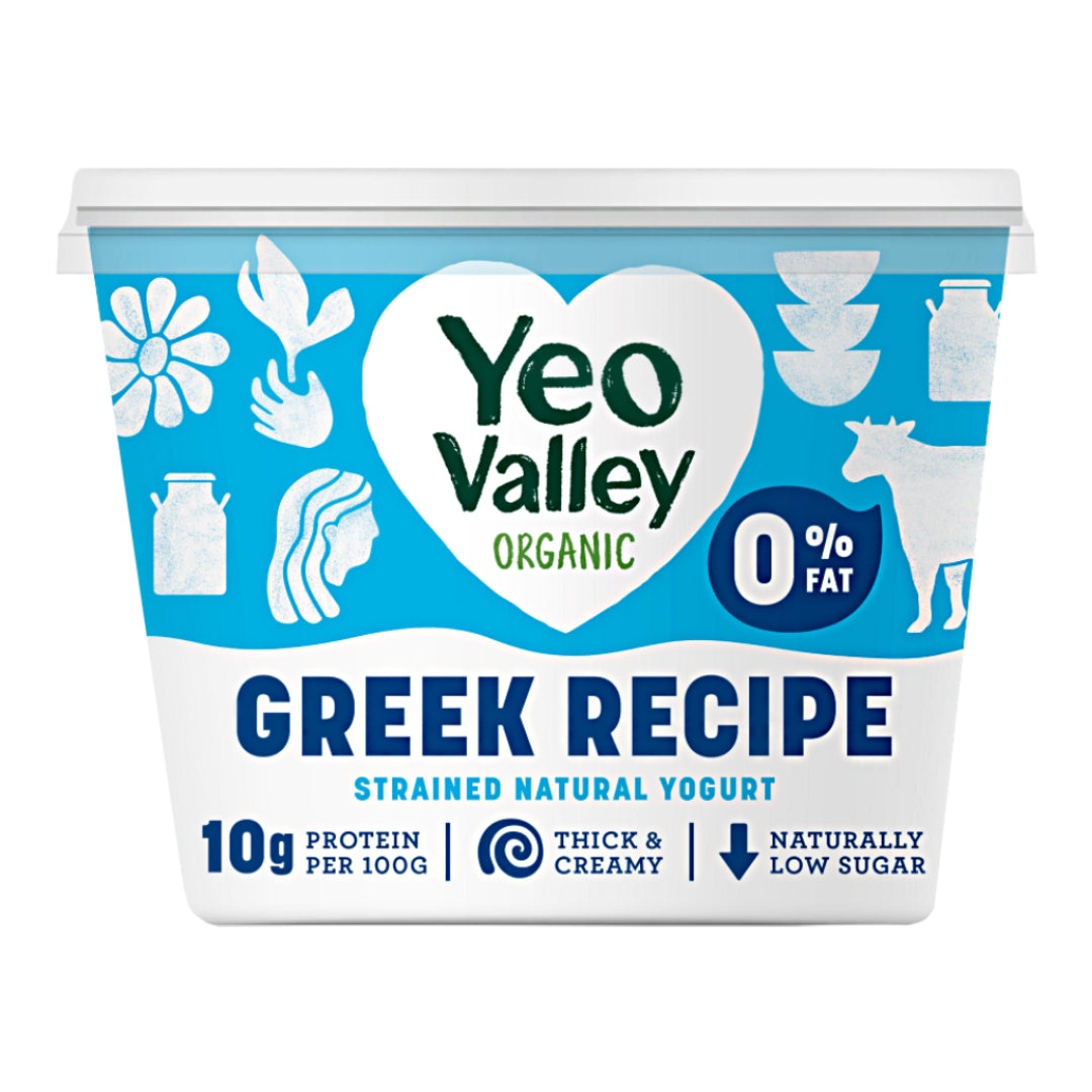 YEO VALLEY Super Thick Yoghurt, 0% Fat,  Natural - 450g