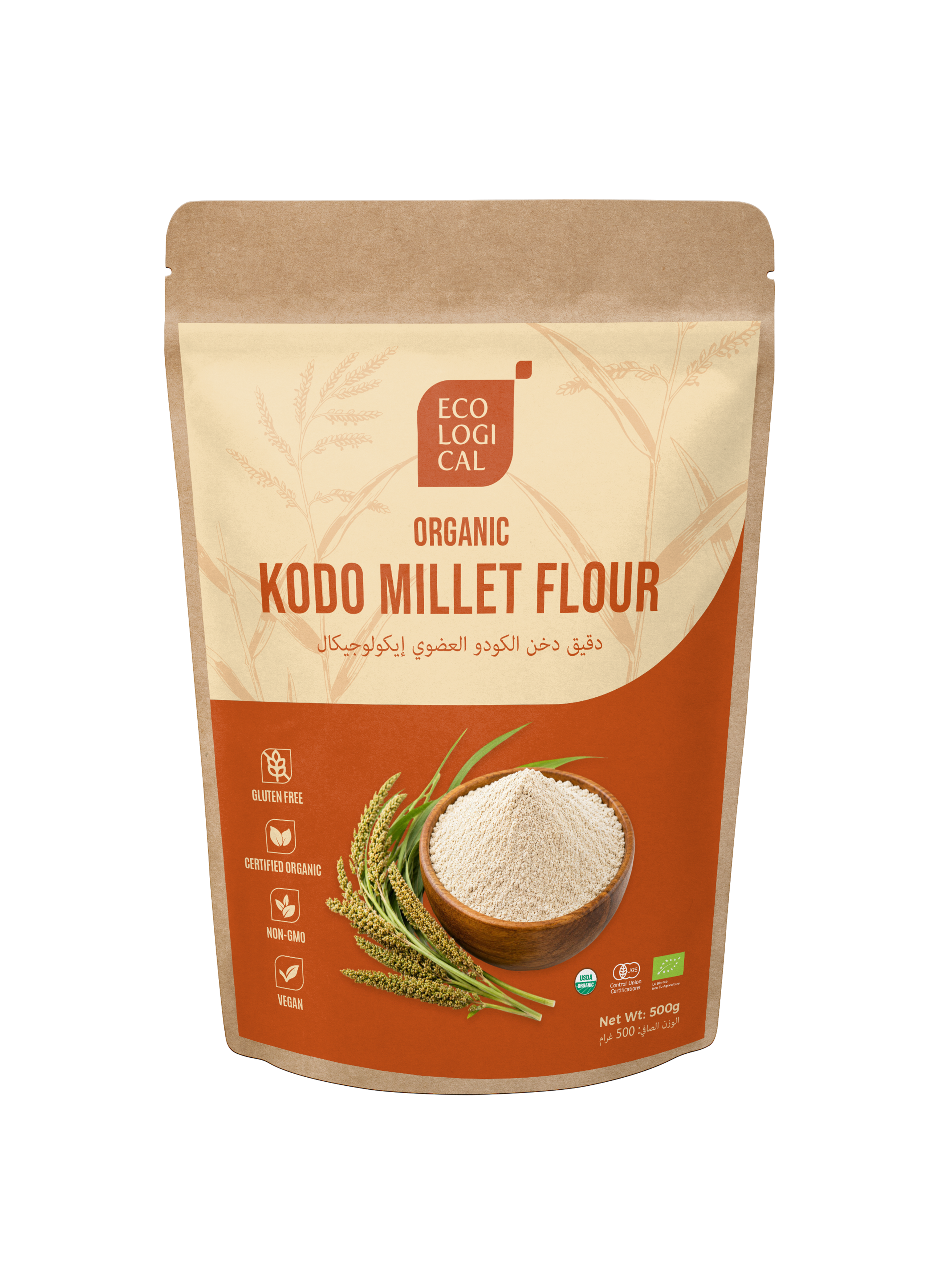 ECOLOGICAL Organic Kodo Millet Flour, 500g