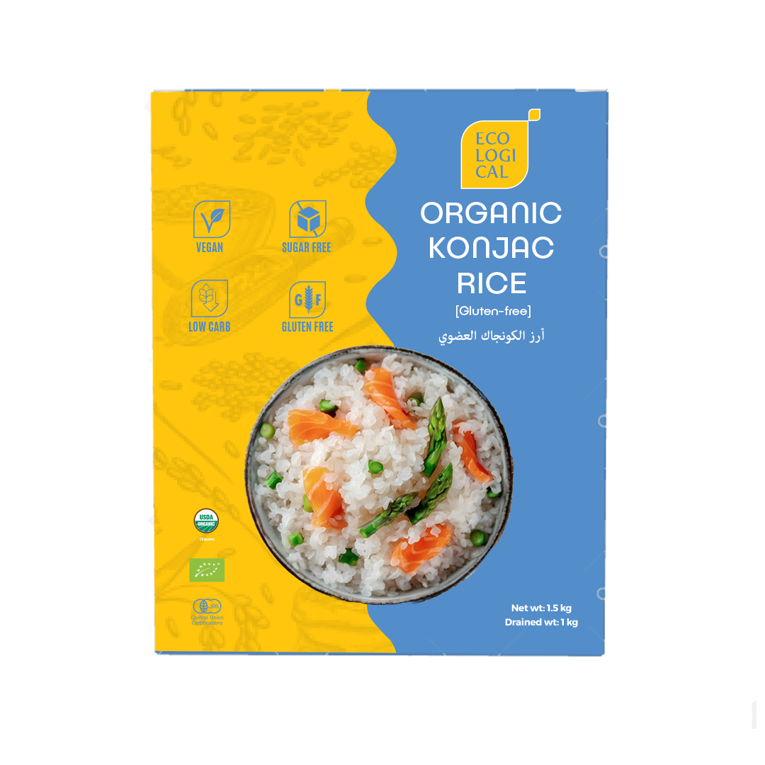 ECOLOGICAL Organic Konjac Rice 1kg(Drained) Gluten Free