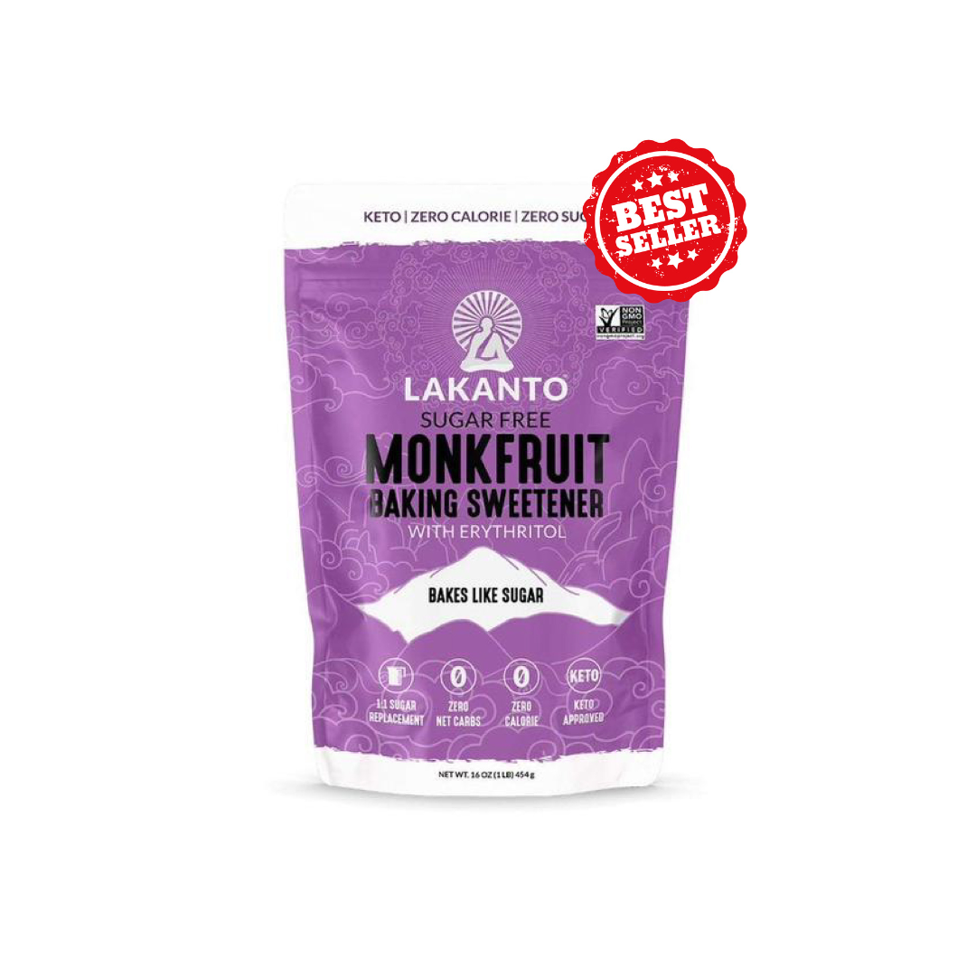 LAKANTO Monkfruit Baking Sweetener with Erythritol, 454g