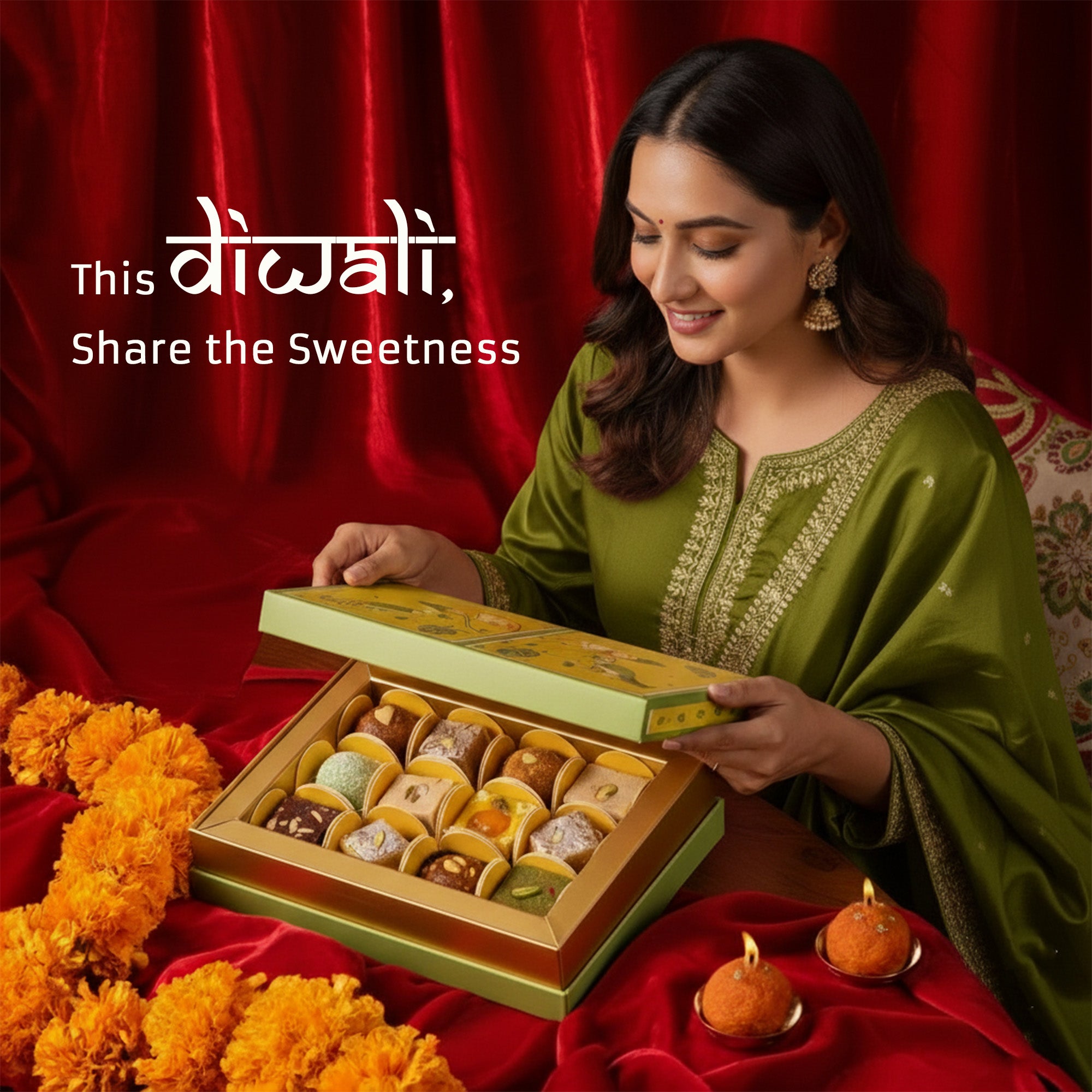 Vegan Diwali Sweet Box - Limited Edition, Sugar Free