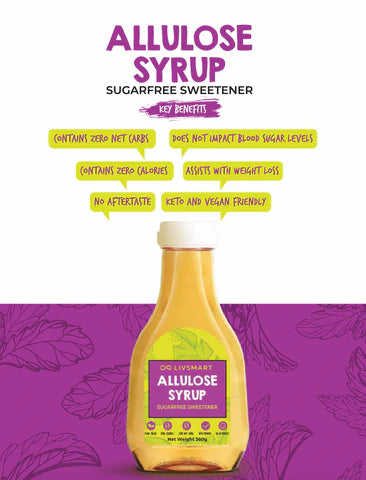 LIVSMART Allulose Syrup, 360g - Vegan, Keto Friendly, Non GMO