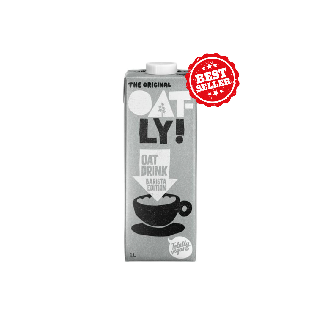 OATLY! Barista Foam-Able Oat Drink, 1L - Vegan, Dairy Free, Soy Free