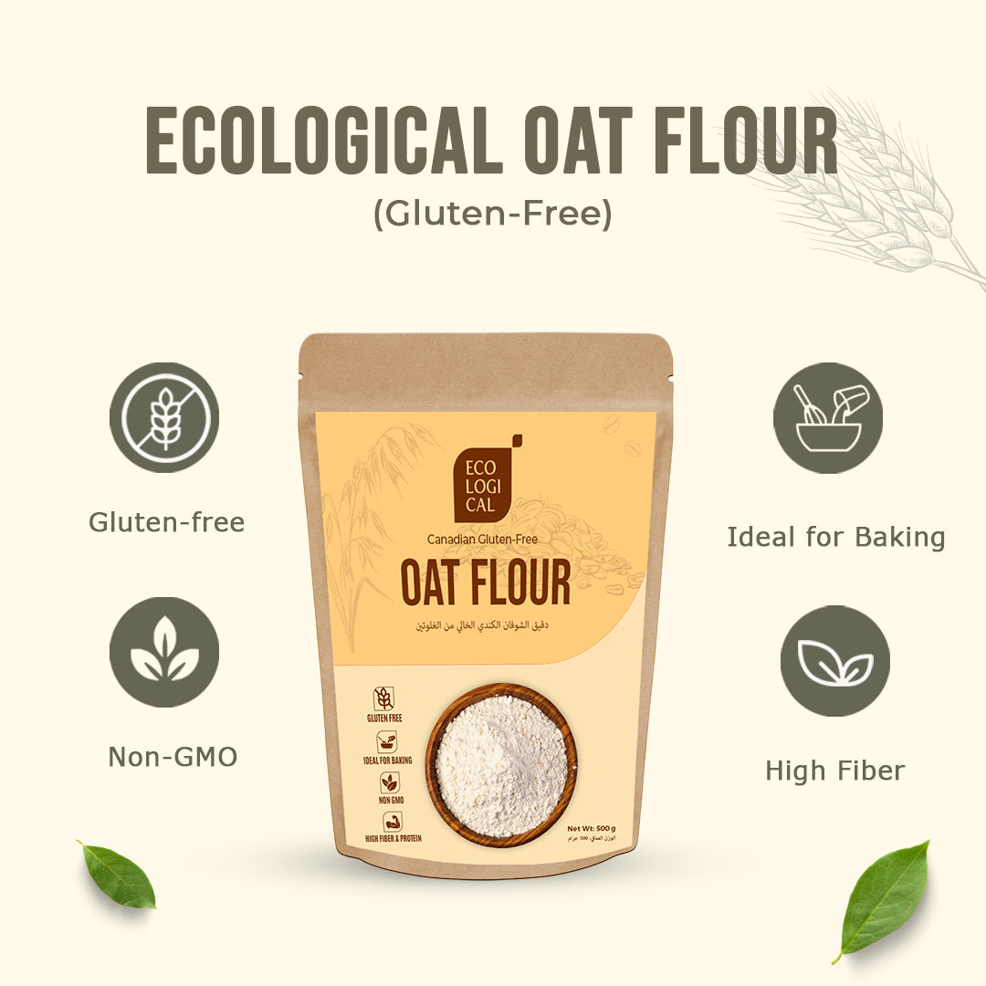 Ecological Canadian Gluten-Free Oat Flour, 500g
