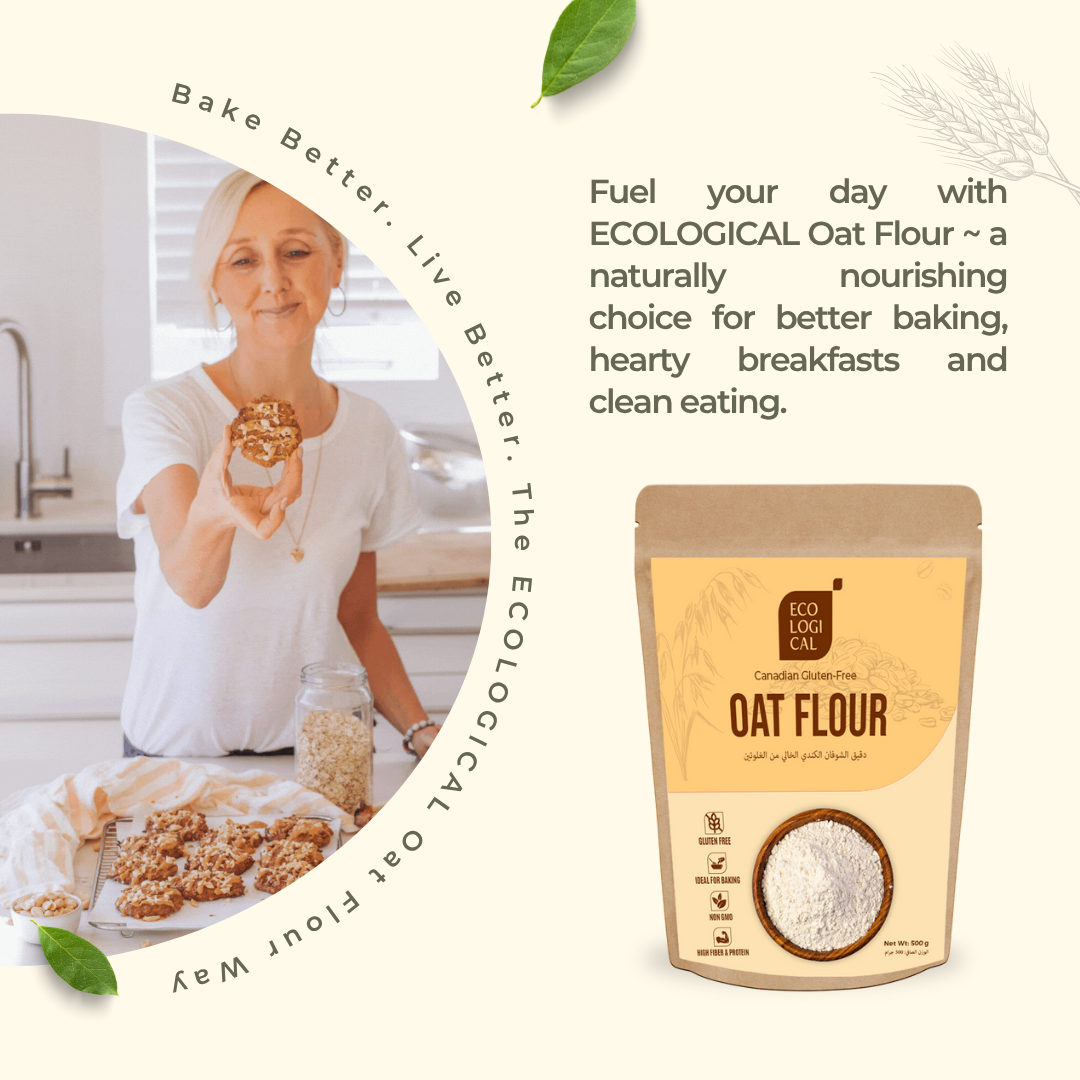 ECOLOGICAL Canadian Gluten-Free Oat Flour, 500g