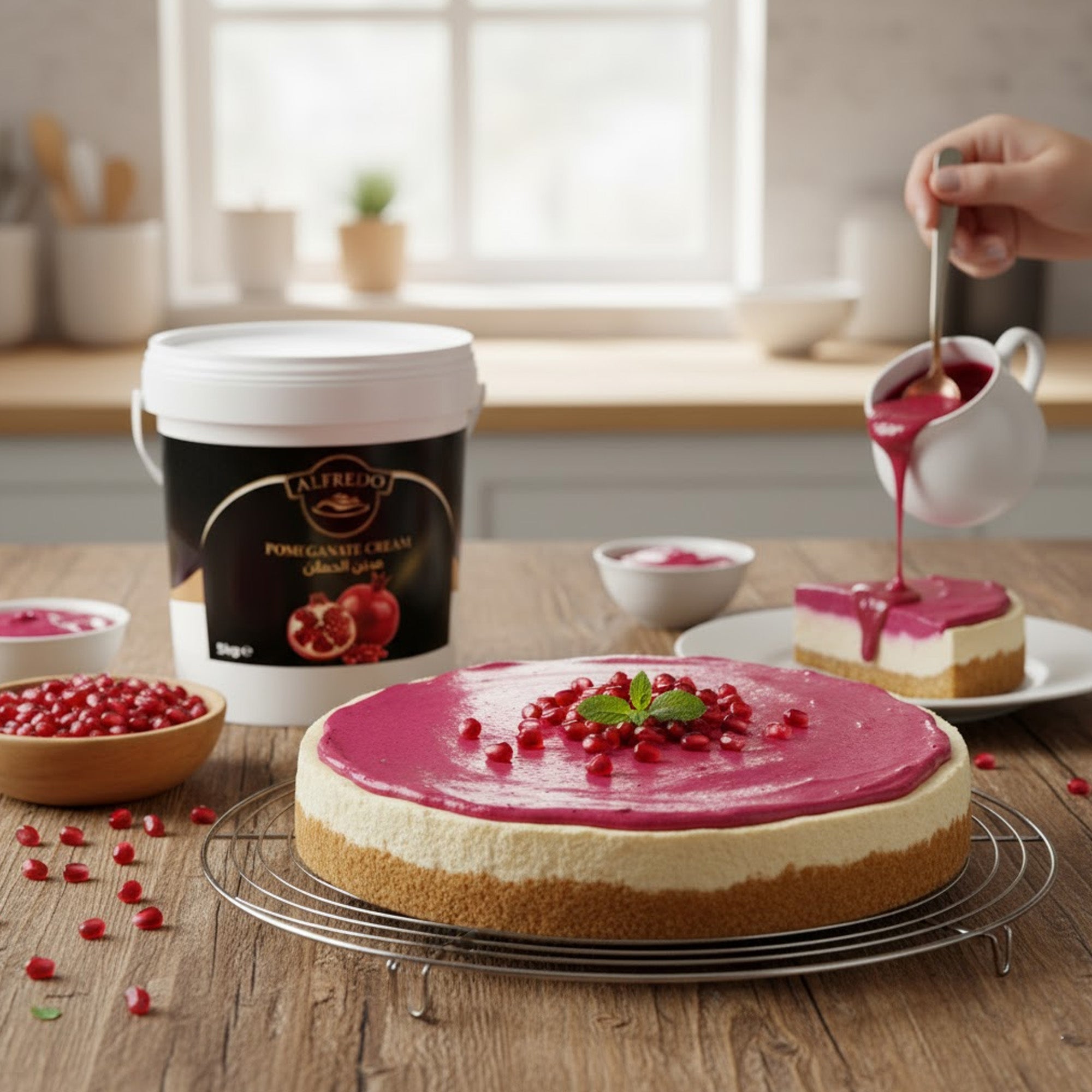 BAKING ESSENTIALS ALFREDO Pomegranate Cream, 5 kg