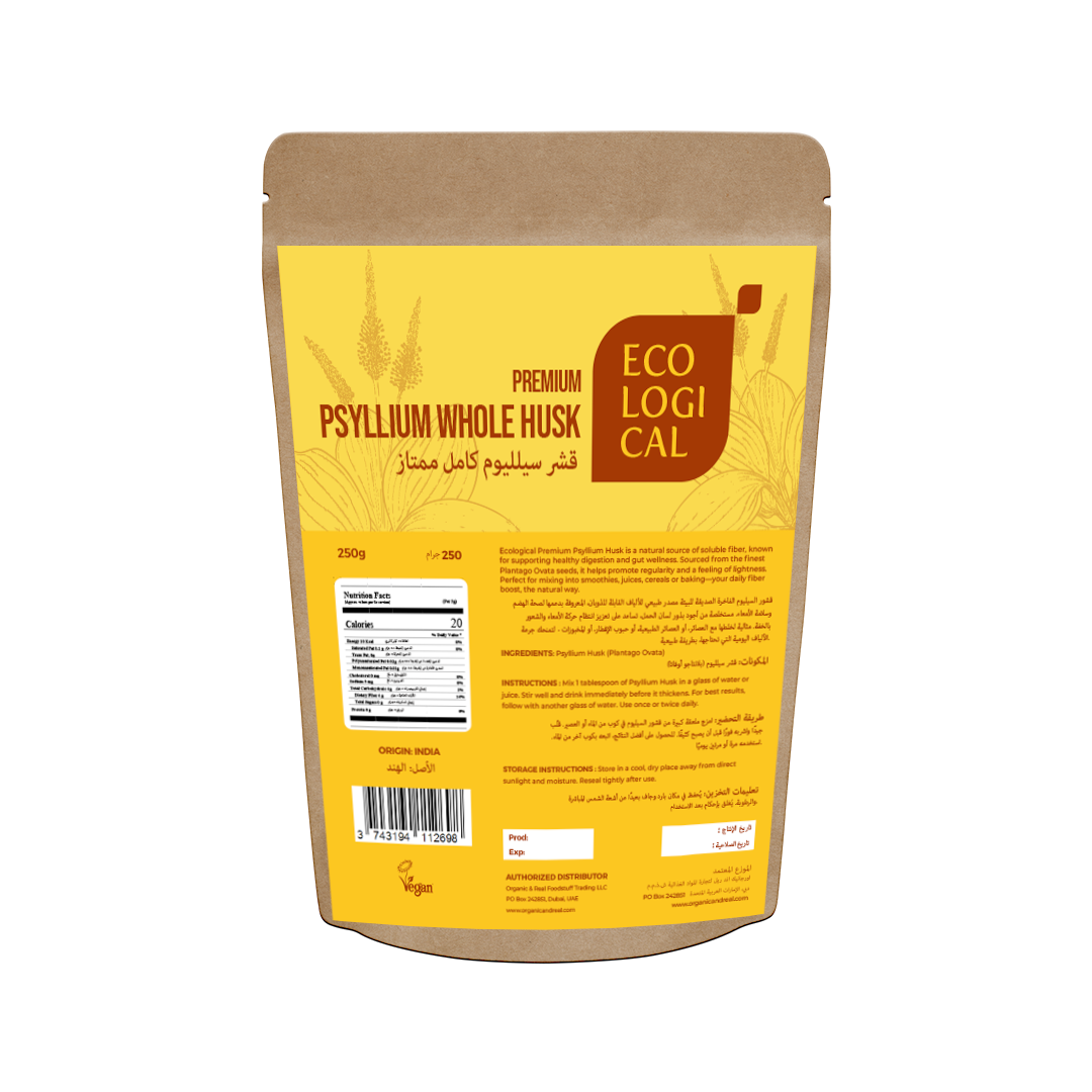 ECOLOGICAL Premium Psyllium Whole Husk, 250g