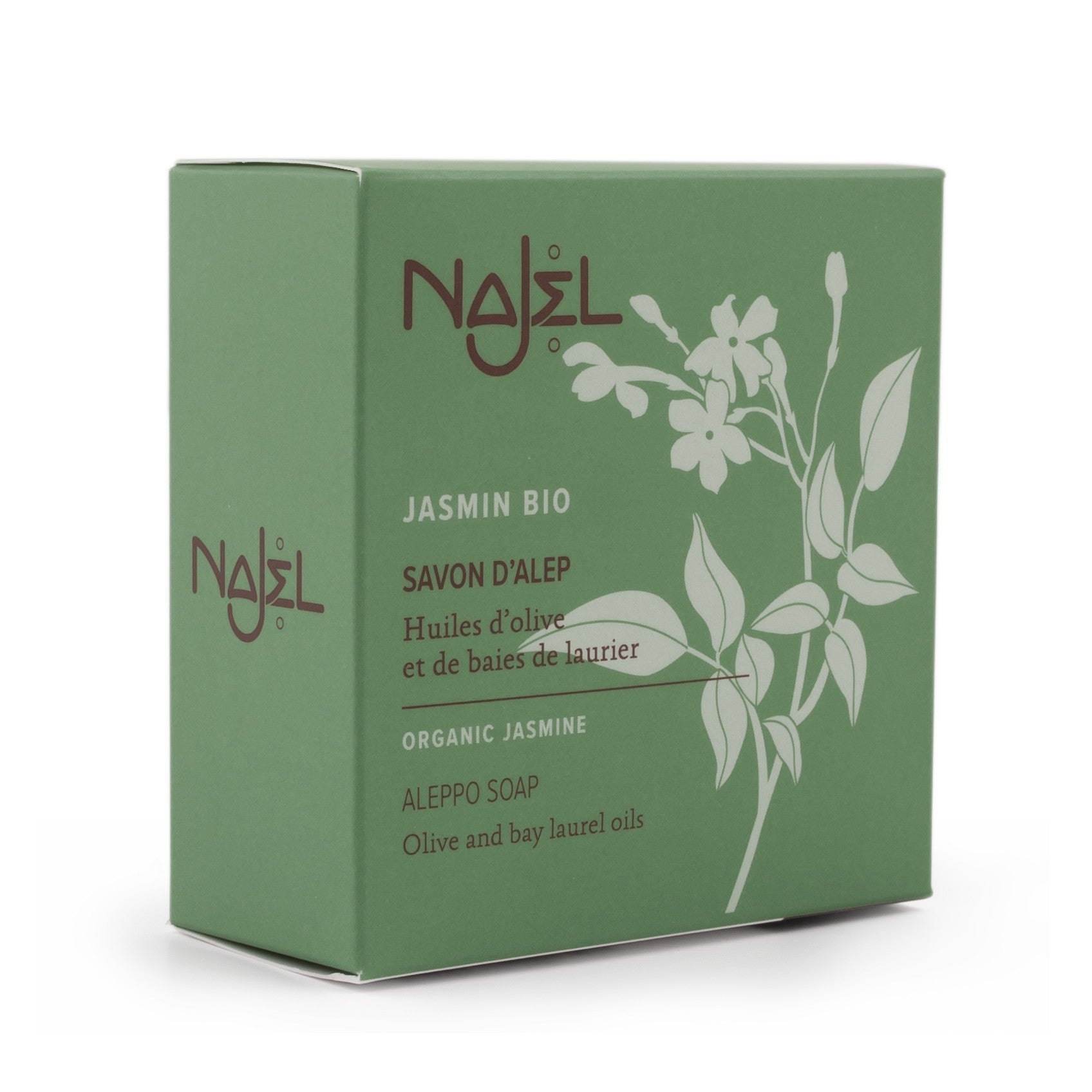 NAJEL Organic Skincare - Aleppo Soap Organic Jasmine, 100g