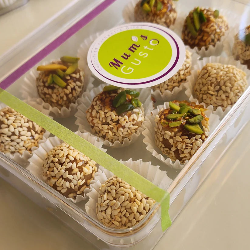 MUM'S GUSTO Sesamum Bites ( Sesame + Halawa), 12pc
