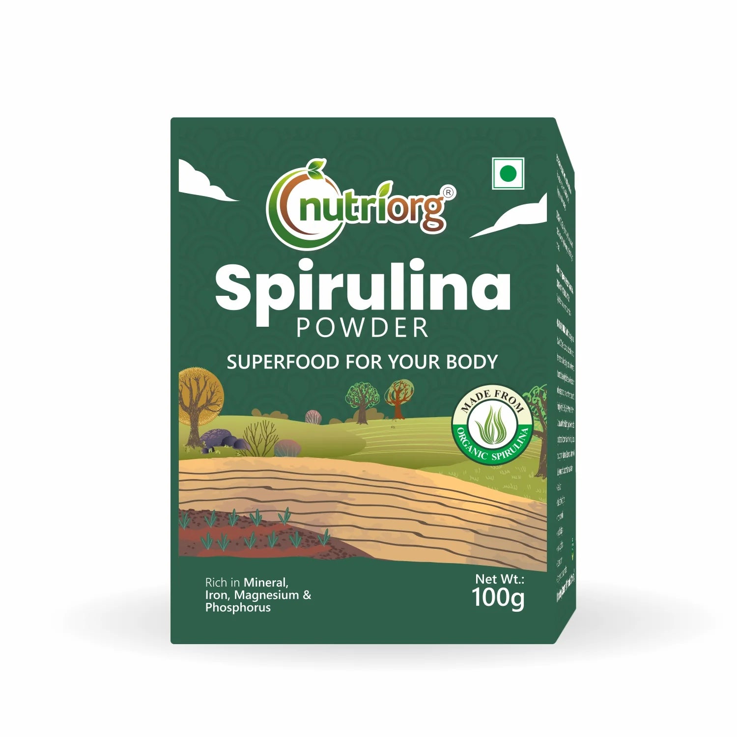 NUTRIORG Spirulina Powder, 100gm
