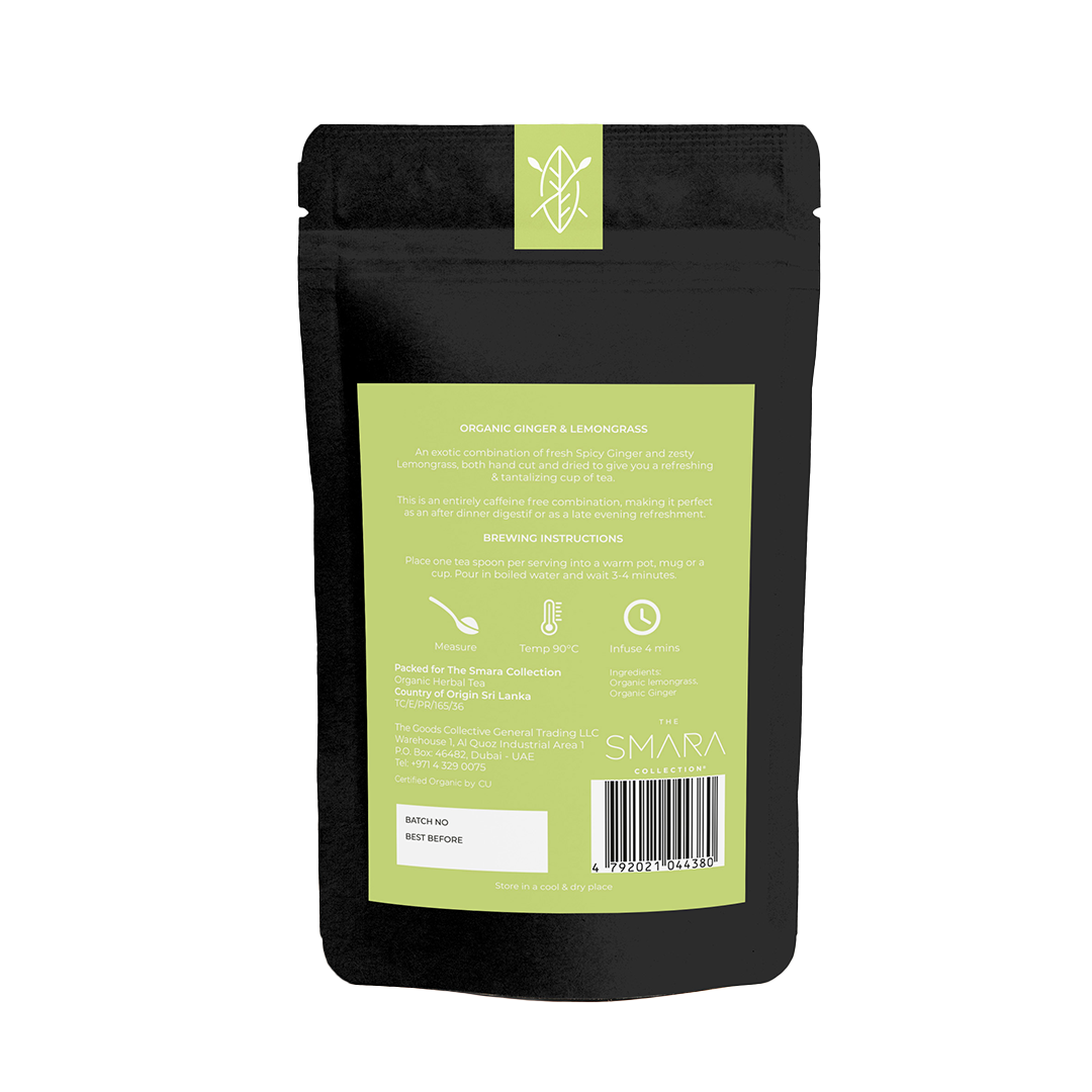 THE SMARA Organic Ginger & Lemongrass Loose Leaf, 500g