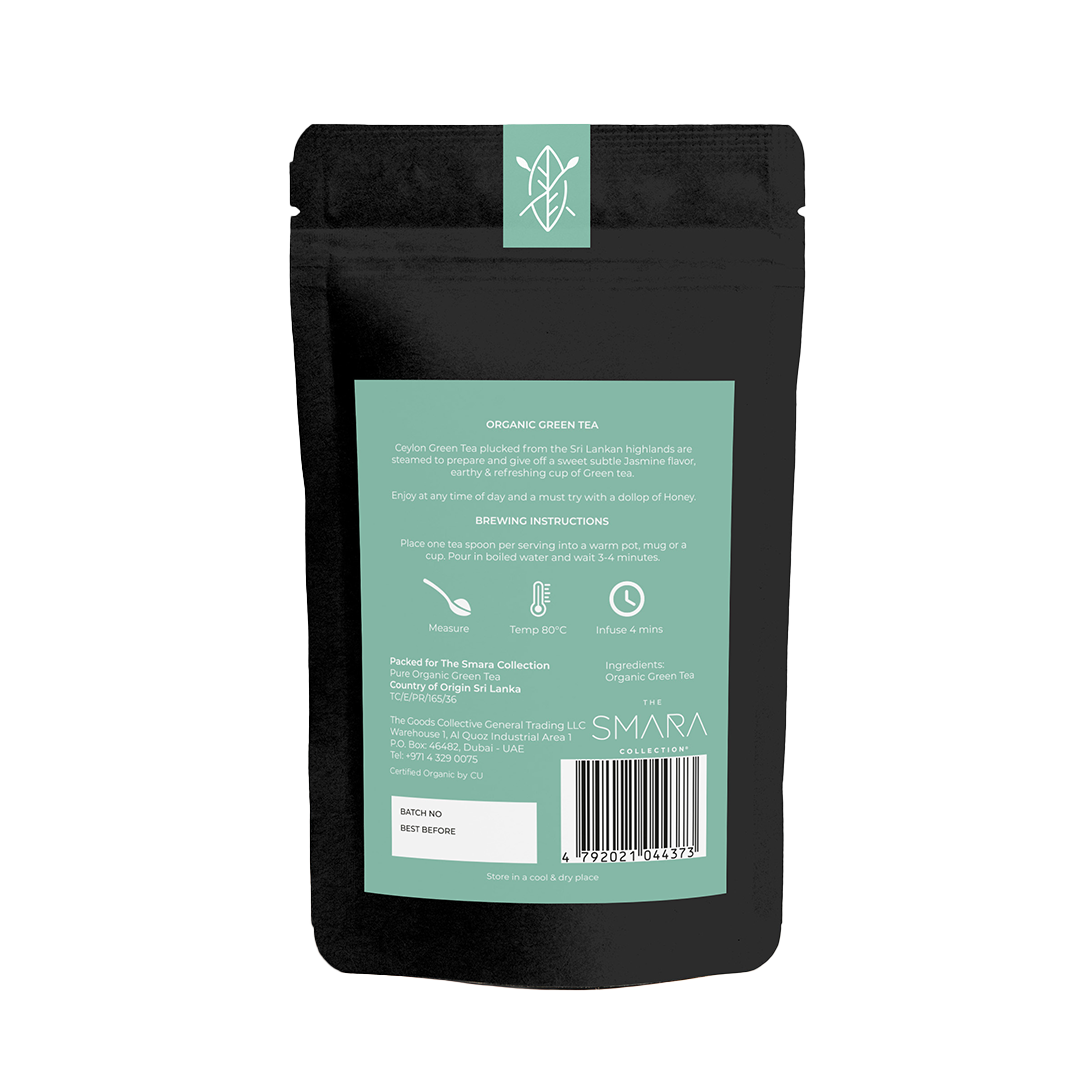 THE SMARA Organic Green Tea Loose Leaf, 500g