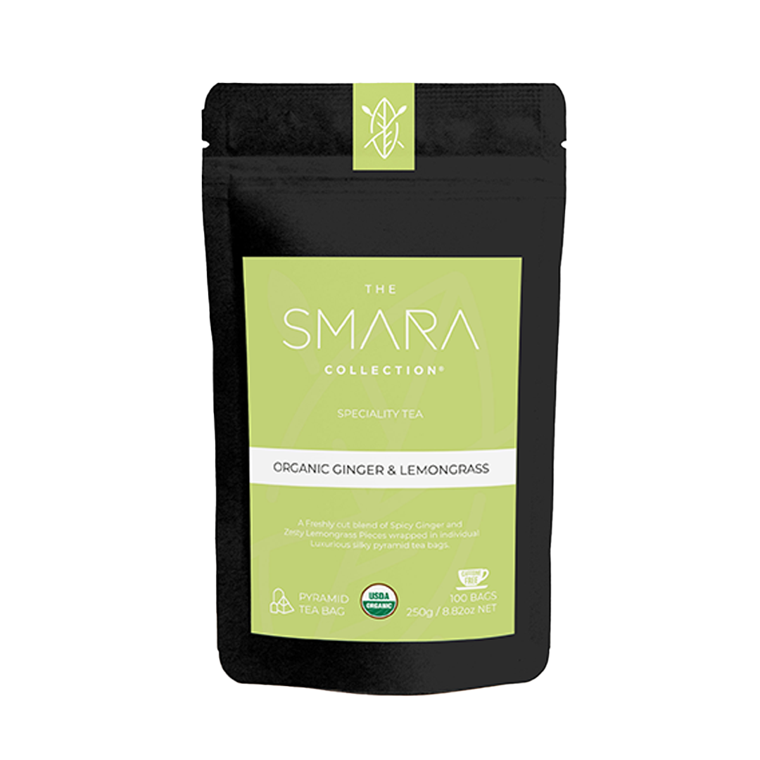 THE SMARA Organic Ginger & Lemongrass Tea Bag- 2.5g x 100