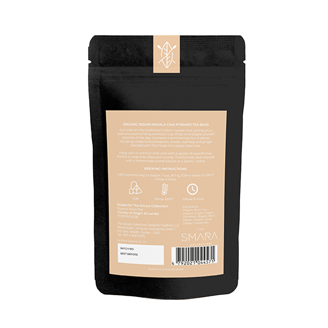 THE SMARA Organic Indian Masala Chai Tea bag - 2.5g x 100