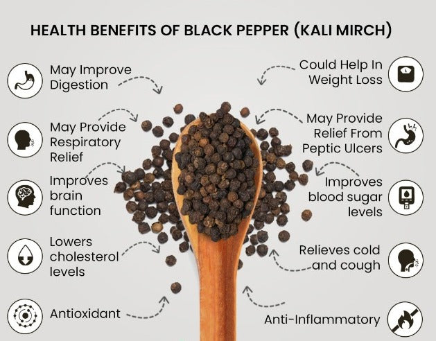 ORGANIC LARDER Whole Black Pepper, 55g - Organic, Natural