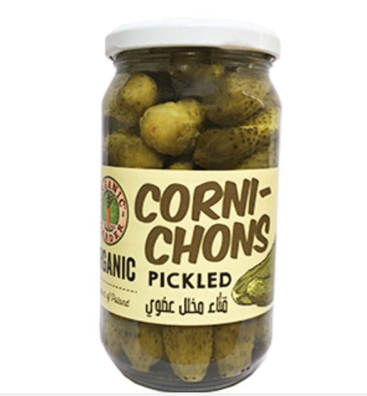 ORGANIC LARDER Cornichons Pickled, 340g - Organic, Vegan