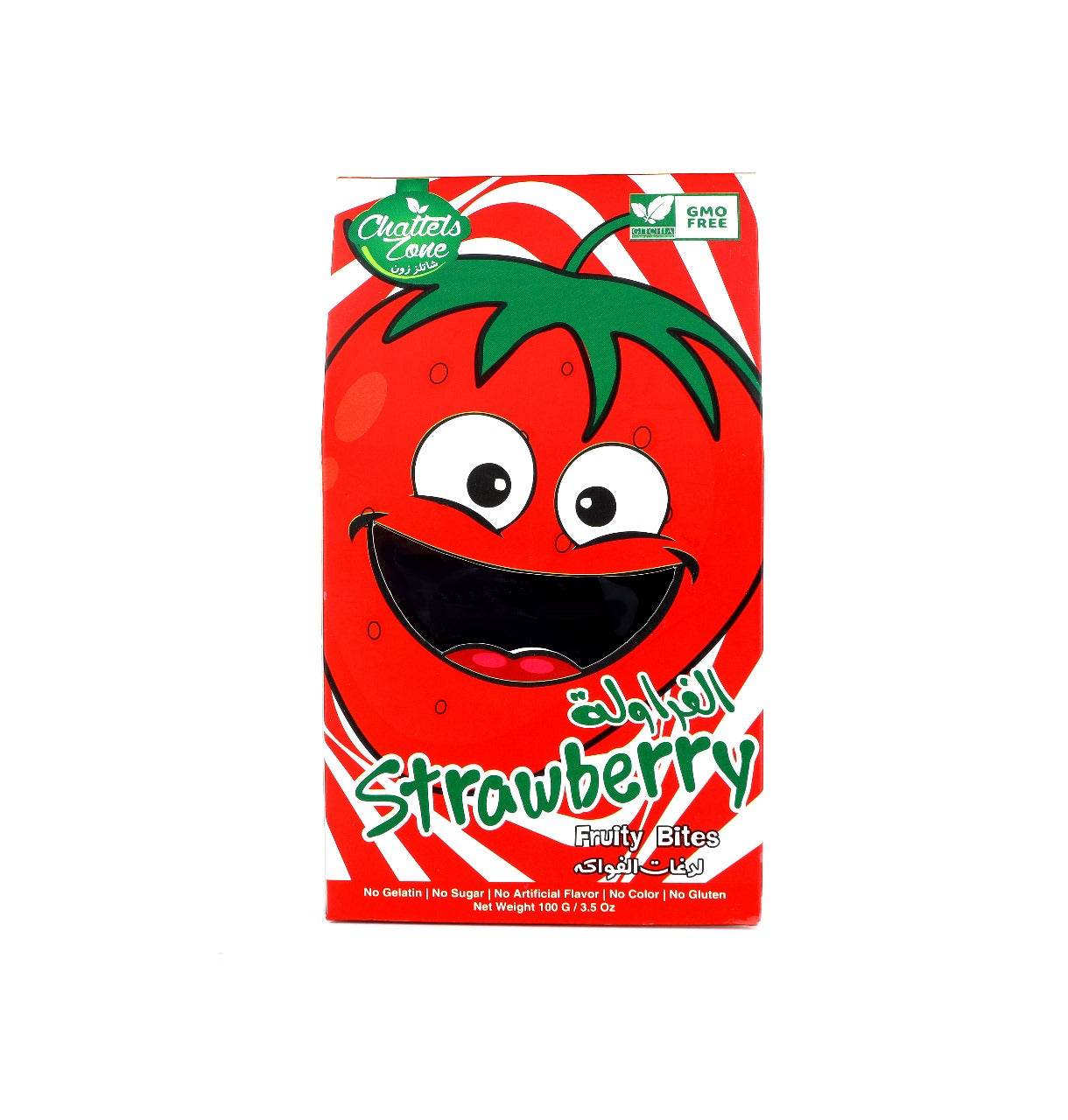 CZ Strawberry Fruity Bites, 100g - Vegan, Gluten Free, Non GMO, No Added Sugar